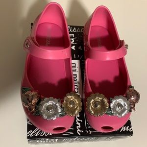 Mini Melissa Ultragirl Pink Flush with Flowers 10